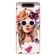 Чехол с картинкой Модные Девчонки Samsung Galaxy a80 2019 ( A805F ) – Девушка в очках