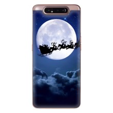 Чехол Санта Клаус для Samsung Galaxy a80 2019 ( A805F ) (Санта - луна)