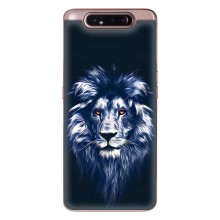 Чехол со Львом для Samsung Galaxy a80 2019 ( A805F ) (VPrint) (Синий Лев)