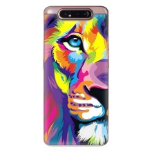 Чехол со Львом для Samsung Galaxy a80 2019 ( A805F ) (VPrint) (Яркий Лев)