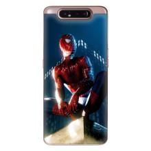 Чехол Супергерой Человека Паука на Samsung Galaxy a80 2019 ( A805F ) – Паук на доме