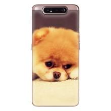 Чехол (ТПУ) Милые собачки для Samsung Galaxy a80 2019 ( A805F ) (Померанский шпиц)