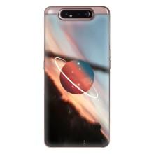 Чехол (ТПУ) с планетами на Samsung Galaxy a80 2019 ( A805F ) – Сатурн