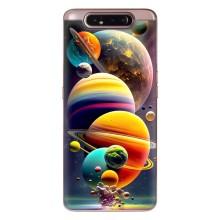 Чехол (ТПУ) с планетами на Samsung Galaxy a80 2019 ( A805F ) – Солнечна система
