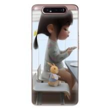 Дівчачий Чохол для Samsung Galaxy a80 2019 ( A805F ) – ДІвчина з іграшкою