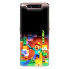 Чехлы для Samsung Galaxy a80 2019 ( A805F ) (Персонажи Майн Крафт) – Герой Майнкрафт