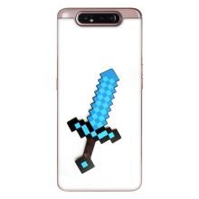 Чехлы для Samsung Galaxy a80 2019 ( A805F ) (Персонажи Майн Крафт) – Меч