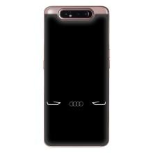 Силиконовый бампер с картинкой машины на Samsung Galaxy a80 2019 ( A805F ) (Силует Audi)