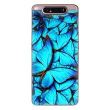 Силиконовый бампер с картинкой животных для Samsung Galaxy a80 2019 ( A805F ) – Крылья бабочек