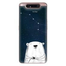 Силиконовый бампер с картинкой животных для Samsung Galaxy a80 2019 ( A805F ) – Медведица