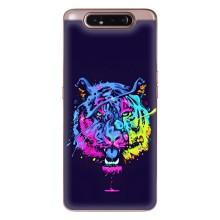 Силиконовый бампер с картинкой животных для Samsung Galaxy a80 2019 ( A805F ) – Тигр-Арт