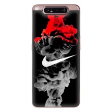 Силіконовый Чохол на Samsung Galaxy a80 2019 ( A805F ) з картинкою НАЙК (Nike дим)