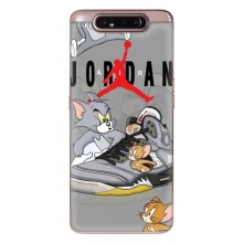 Силиконовый Чехол Nike Air Jordan на Самсунг Гелекси А80 – Air Jordan