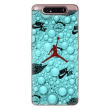 Силіконовый Чохол Nike Air Jordan на Самсунг Гелексі А80 – Джордан Найк