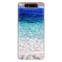 Силиконовый чехол с КАРТИНКАМИ лето для Samsung Galaxy a80 2019 ( A805F ) (AlphaPrint) (Море)