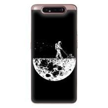 Силиконовый Чехол с принтом "Космонавты" на Samsung Galaxy a80 2019 ( A805F ) – Космонавт