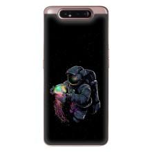 Силиконовый Чехол с принтом "Космонавты" на Samsung Galaxy a80 2019 ( A805F ) – В руках земля