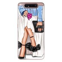 Силиконовый Чехол на Samsung Galaxy a80 2019 ( A805F ) с картинкой Стильных Девушек (Мода)