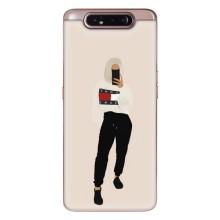Силиконовый Чехол на Samsung Galaxy a80 2019 ( A805F ) с картинкой Стильных Девушек (Стильная)