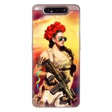 ЗСУ Чехлы (TPU) для Samsung Galaxy a80 2019 ( A805F ) – Женщина солдат