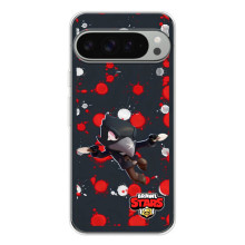 Бампер (ТПУ) с принтом Brawl Stars на Пиксель 10 Про ХЛ (Черный Ворон)