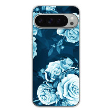 Чехлы (ART) Цветы на Google Pixel 10 Pro XL (VPrint) – Голубые Бутоны