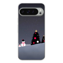 Чехлы на Новый Год Google Pixel 10 Pro XL (Снеговички)