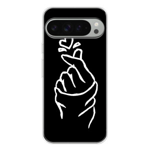 Чохол (Знак сердечка) для Google Pixel 10 Pro XL – Сердечко на чорному