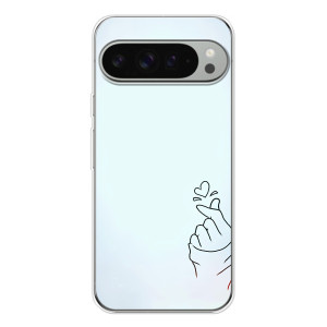 Чохол (Знак сердечка) для Google Pixel 10 Pro XL – Сердечко на блакитному