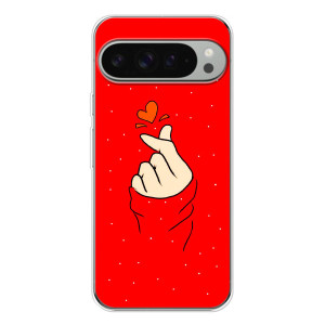 Чохол (Знак сердечка) для Google Pixel 10 Pro XL – Сердечко на червоному