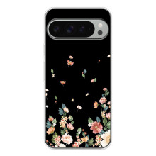 Чехол для Пиксель 10 Про ХЛ - с принтом (Дизайнерские) (AlphaPrint) (Маленькие цветы)