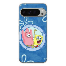 Чехол Губка Боб для Пиксель 10 Про ХЛ – В иллюминаторе