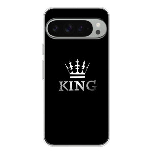 Чехол (Корона на чёрном фоне) для Пиксель 10 Про ХЛ – KING