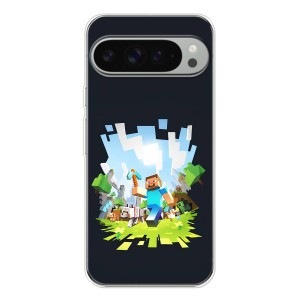Чехол Майнкрафт на Google Pixel 10 Pro XL (AlphaPrint) Minecraft
