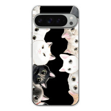 Чехол на Пиксель 10 Про ХЛ с Котами (VPrint) (Взгляд котов)