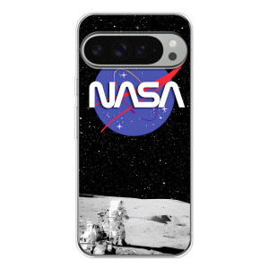 Силиконовый бампер с принтом "Наса" на Google Pixel 10 Pro XL – Nasa на луне