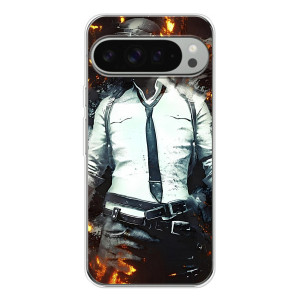 Силиконовый чехол с картинкой "Герой Pubg" на Google Pixel 10 Pro XL – Man Пубг