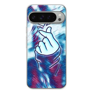 Чехол с принтом для Google Pixel 10 Pro XL (AlphaPrint - Знак сердечка)