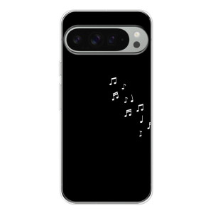 Чехол с картинками на черном фоне для Google Pixel 10 Pro XL – Ноты
