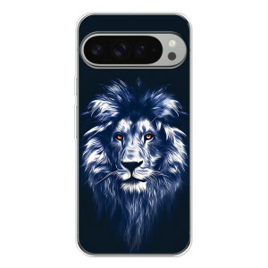 Чохол з картинкою на Google Pixel 10 Pro XL – Лев – синій