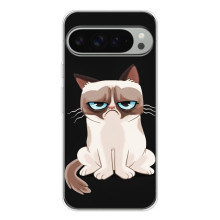 Чехол с принтом для Google Pixel 10 Pro XL (AlphaPrint) Модные коты (Грустный кот)