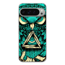 Чехол с птицами на Google Pixel 10 Pro XL (VPrint) (Сова с глазом)