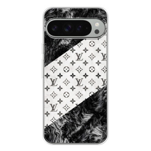 Чехол Стиль Louis Vuitton на Google Pixel 10 Pro XL – LV на белом