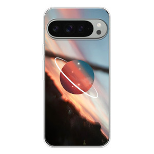 Чехол (ТПУ) с планетами на Google Pixel 10 Pro XL – Сатурн