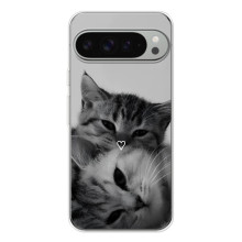 Чехол с рисунком кот на Google Pixel 10 Pro XL (Пара котов)
