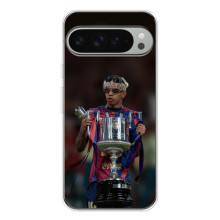 Чехол с футболистом Ламин Ямаль Google Pixel 10 Pro XL (Ямал с кубком)