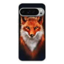 Чохол з принтом лисички  – Лисиця на чорному