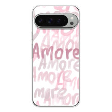 Чехол с розовым рисунком для Google Pixel 10 Pro XL – Любовь