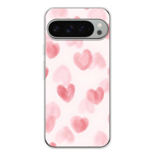 Чехол с розовым рисунком для Google Pixel 10 Pro XL – Розовые сердечки