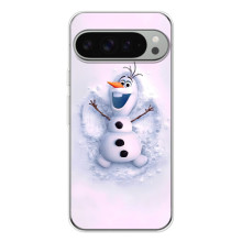 Чехол с зимним принтом для Пиксель 10 Про ХЛ (Снеговик Олов)